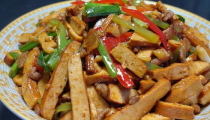 香干炒肉做法,家常美味，营养均衡的烹饪秘籍”